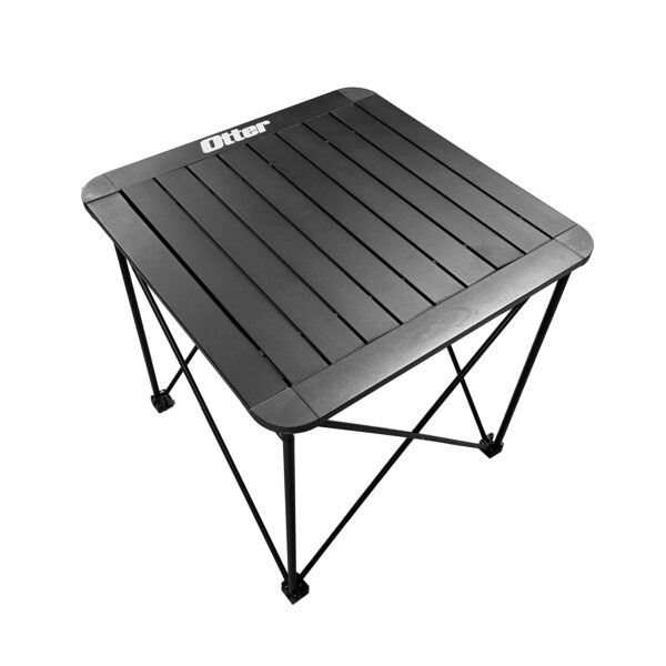 Table Otter avec plateau à roulettes en aluminium