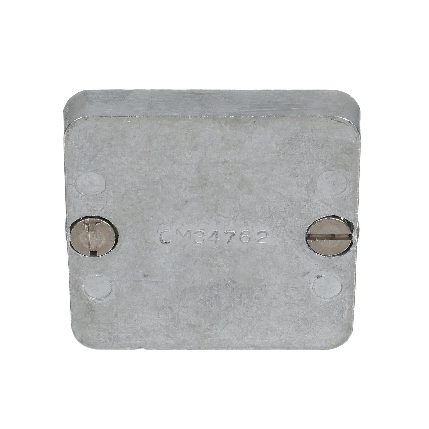 Quicksilver 34762A1 Zinc Anode Plate for MerCruiser TR and TRS Drives, 2.5" x 2.5"
