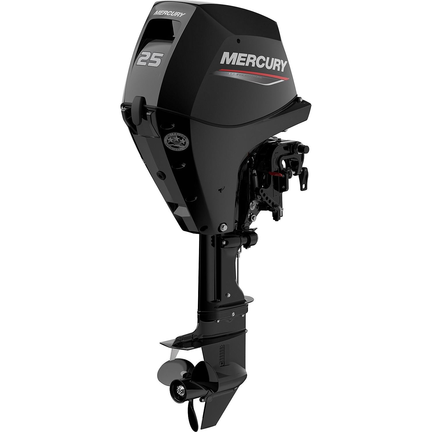 Mercury 25hp EFI FourStroke Outboard Motor - 20" Shaft, Manual Tilt/Trim, Electric Start
