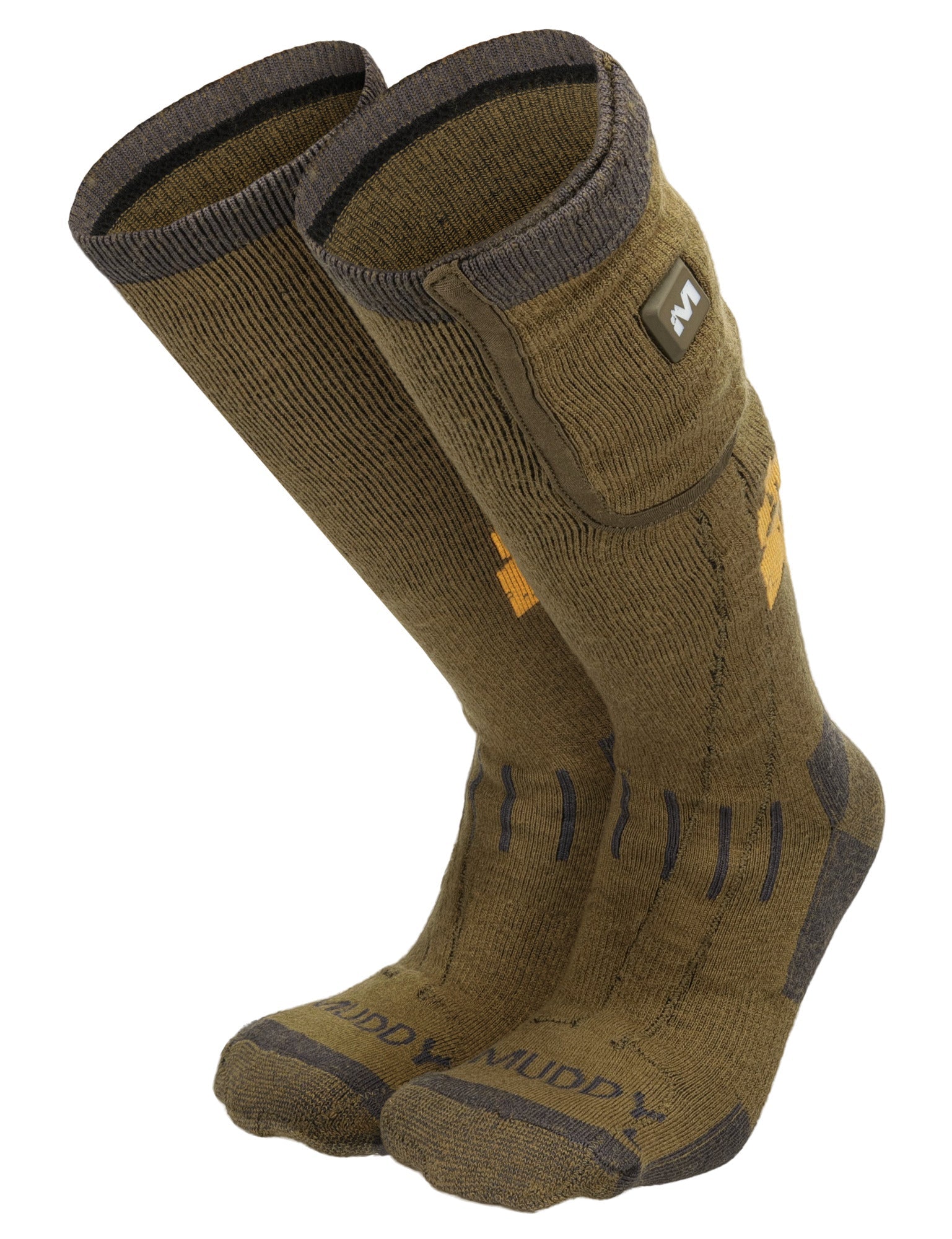 Muddy M/L Nucleus Heated Socks / Brown Clay