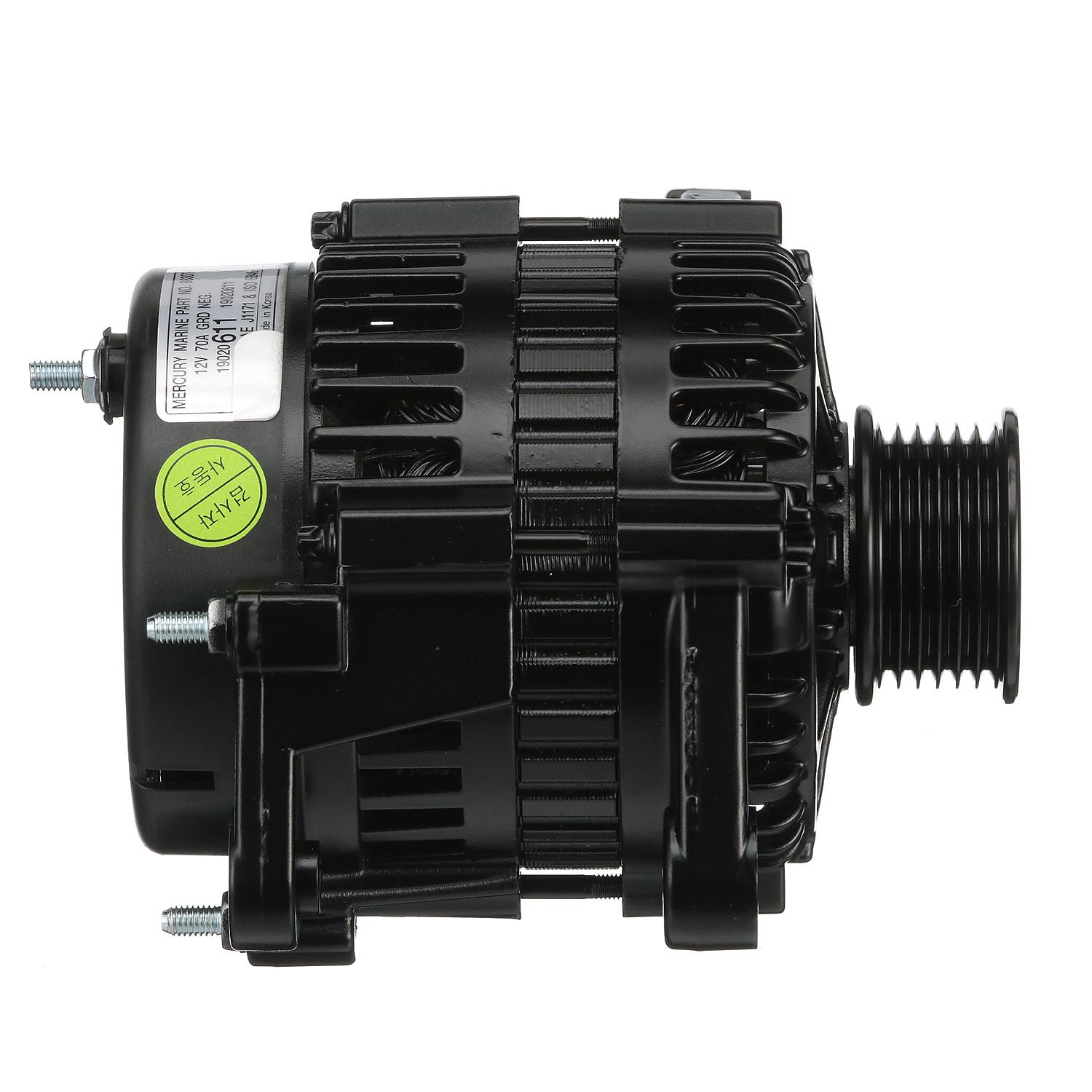 Quicksilver 863077T 65 Amp Alternator, Delco, Serpentine Belt for Select MerCruiser Sterndrive and Inboard Engines