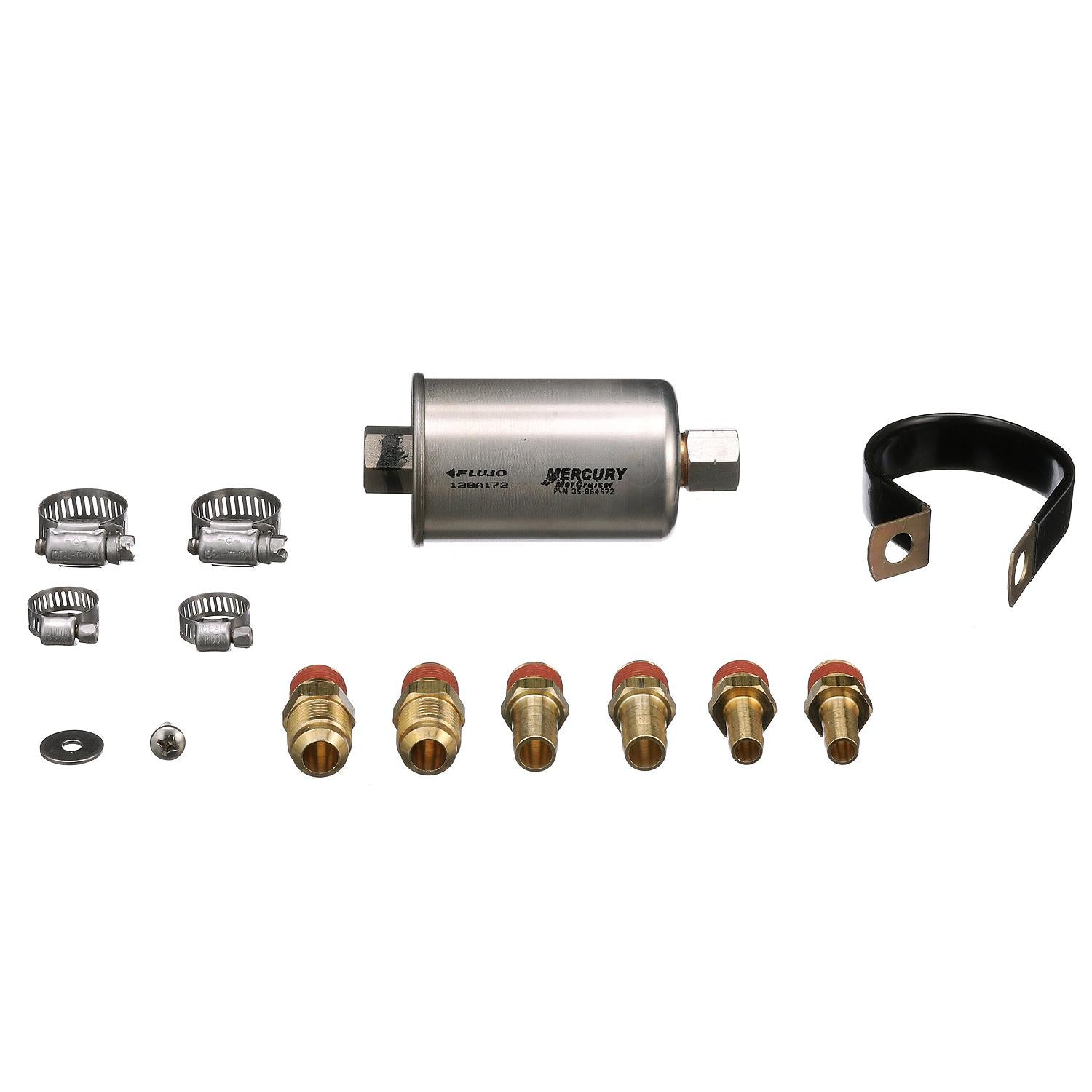 Quicksilver 864572A1 Replacement Inline Fuel Filter Kit for MerCruiser Sterndrive and Inboard Gasoline Engines
