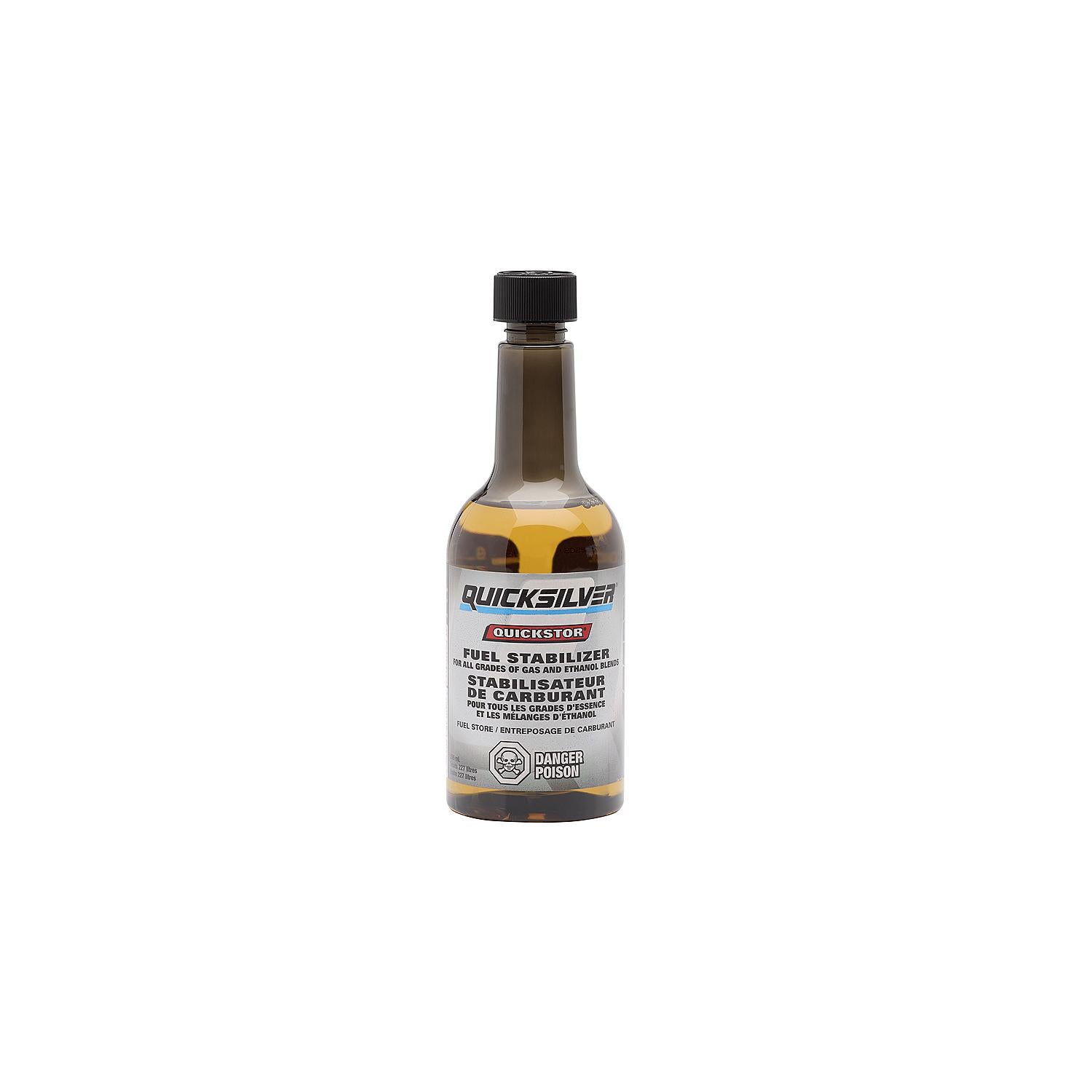 Quicksilver 8M0048202 Quickstor Fuel Treatment and Stabilizer, 12 oz