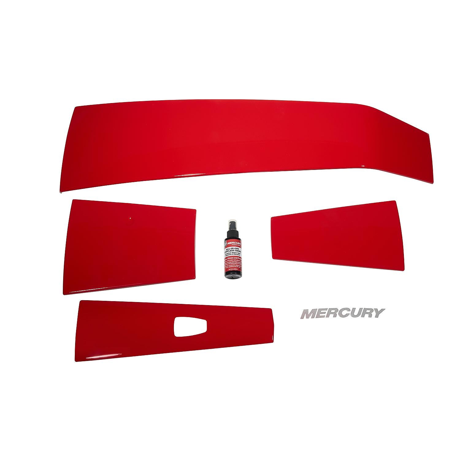 Mercury 8M0142205 Redline Red Accent Panel Kit for 4.6L V8 200-300hp FourStroke Outboards