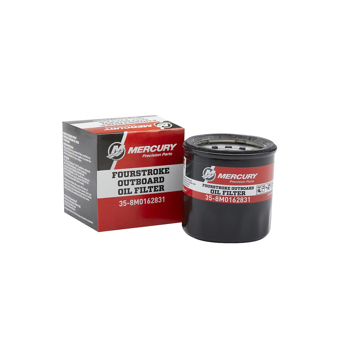 Mercury 8M0162831 Oil Filter for Select Mercury and Mariner 8-30hp FourStroke Outboards