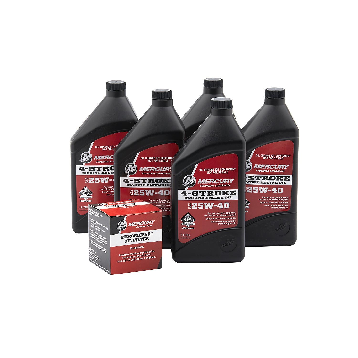 Mercury 8M0182227 Sterndrive Oil Change Kit for MerCruiser 4.3L V6 4-Stroke Engines
