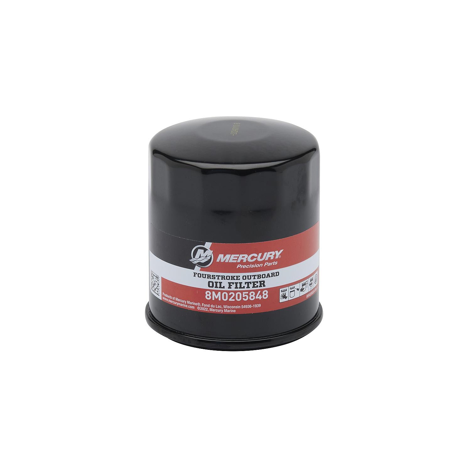 Mercury 8M0205848 Oil Filter for Select Mercury 5.7L V10 350-400hp and Mercury Racing 5.7L 400R Outboards