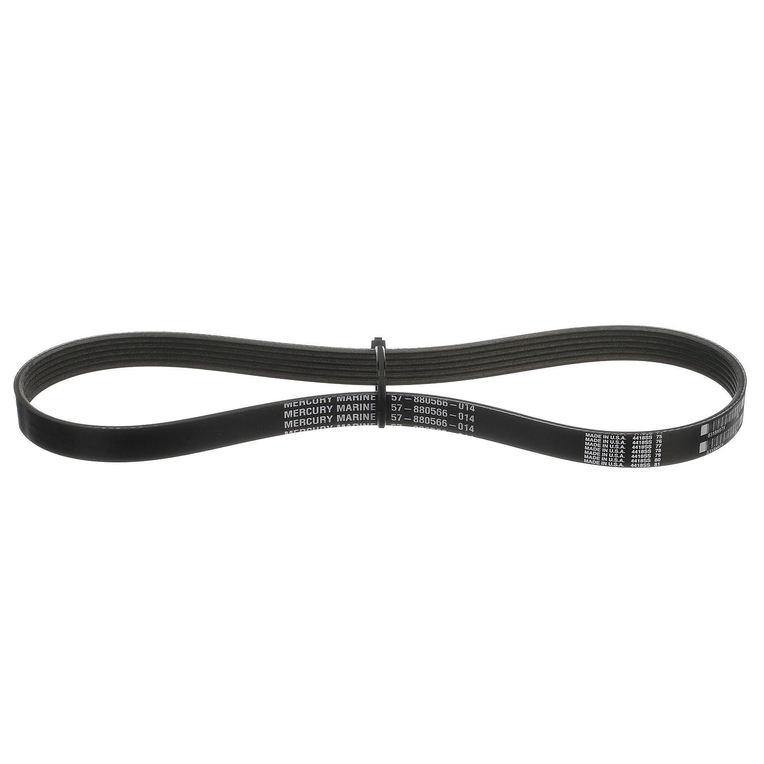 Quicksilver 8M0232583 Alternator Belt for Select Mercury 135-200hp 4-Cylinder, 200-300hp 6-Cylinder, 200-300hp 6-Cylinder, and 350-400hp 6-Cylinder Verado Outboards