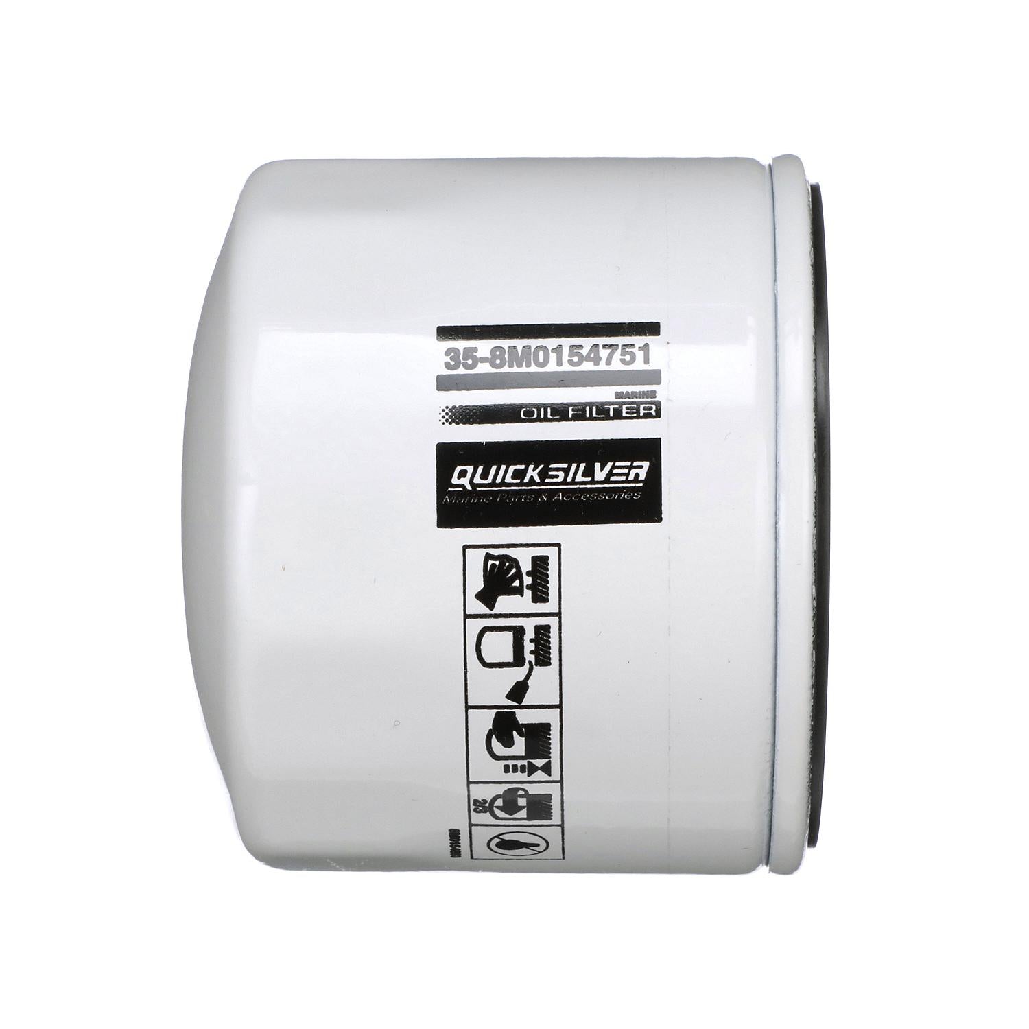 Quicksilver 8M0154751 20 Micron Oil Filter for Various Marine Engines