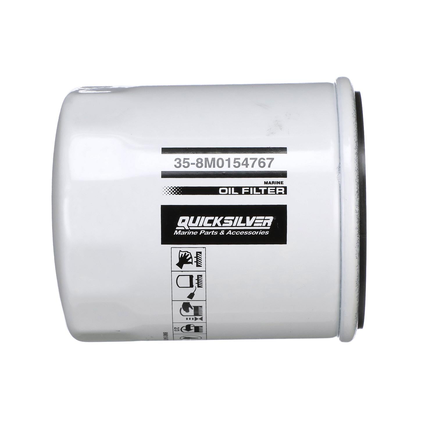 Quicksilver 8M0154767 20 Micron Oil Filter for Various Marine Engines