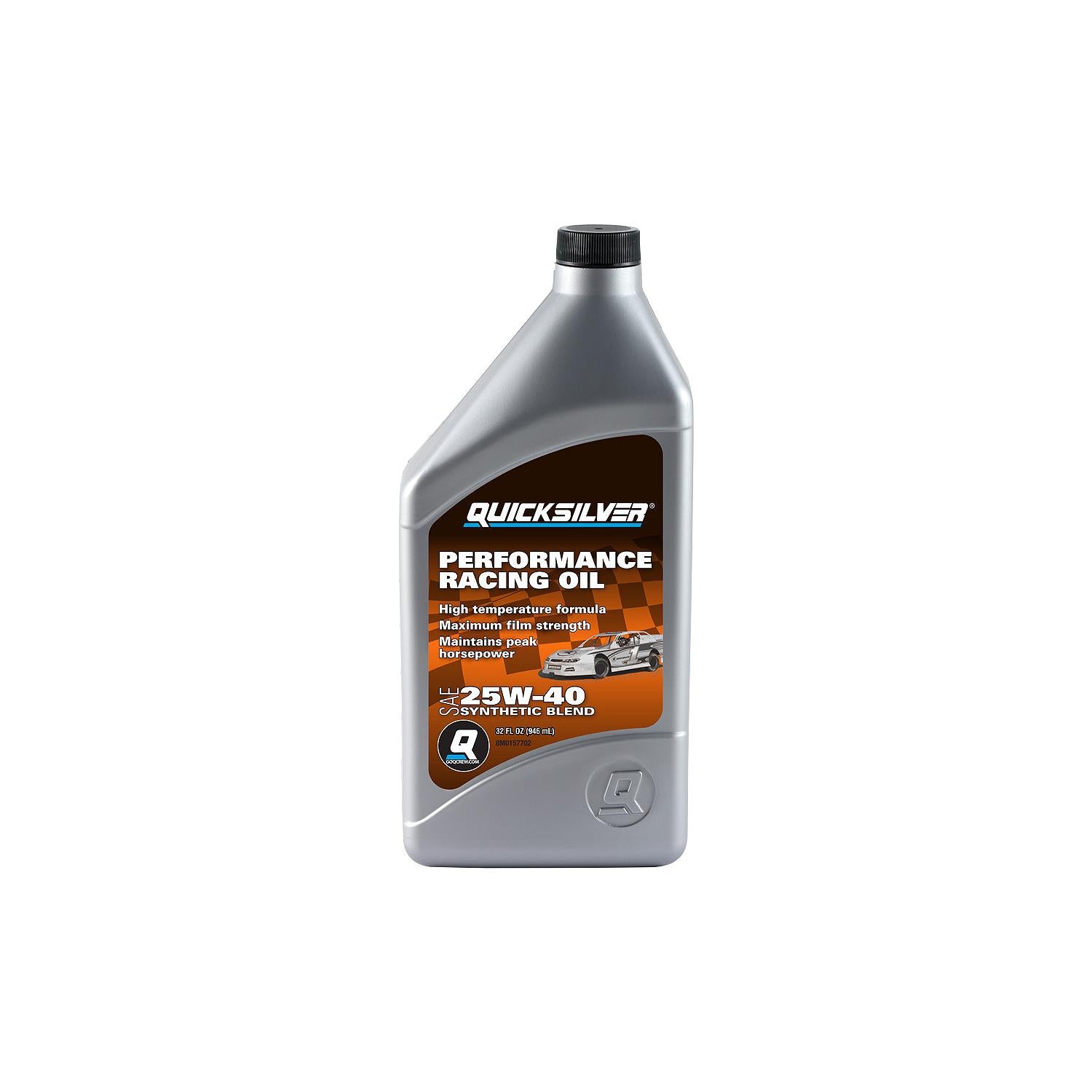 Quicksilver 25W-40 Synthetic Performance Racing Oil, 1 Quart