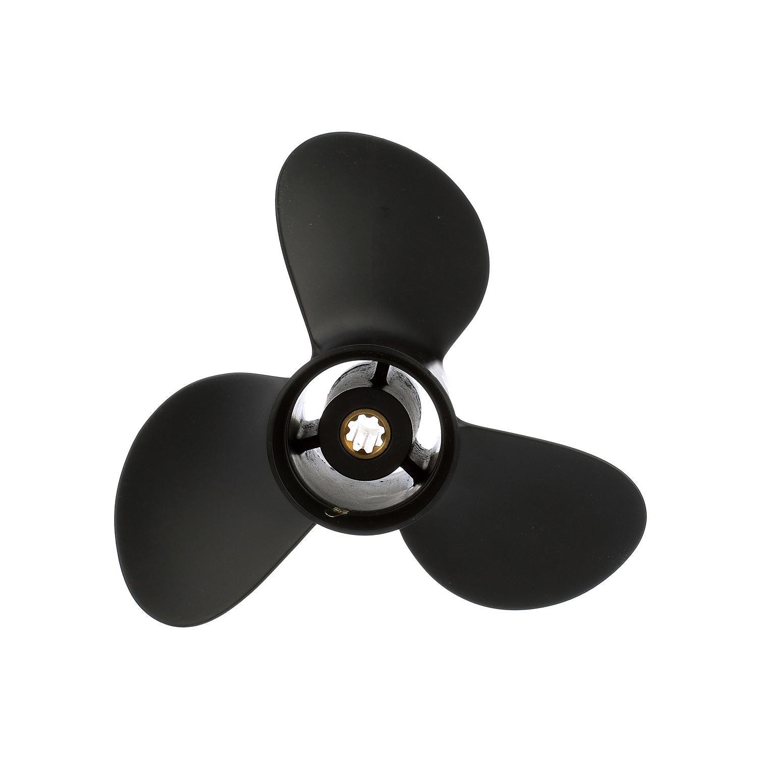 Quicksilver Black Diamond 3-Blade Aluminum Propeller, 9.25" Diameter x 10" Pitch, Right Hand Rotaion