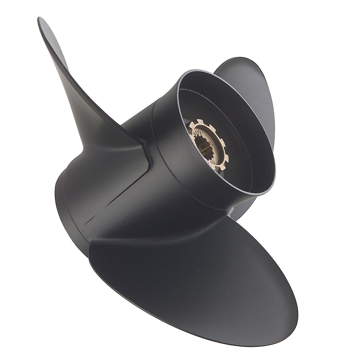 Mercury Black Max 3-Blade Aluminum Propeller, 9.75" Diameter x 6.5" Pitch, Right Hand Rotation