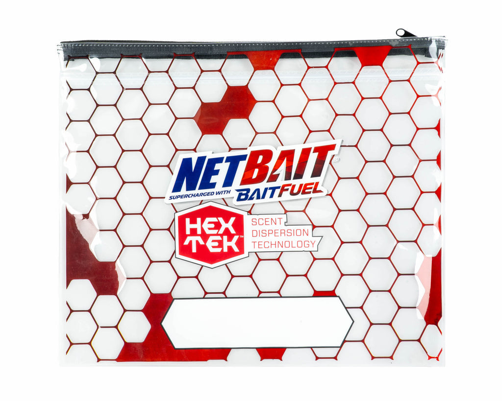 Sac de rangement transparent pour matériel BaitFuel HexTek