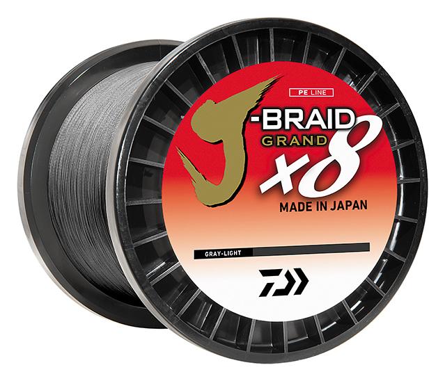 Daiwa J-Braid X8 Grand Braided Line Grey Light