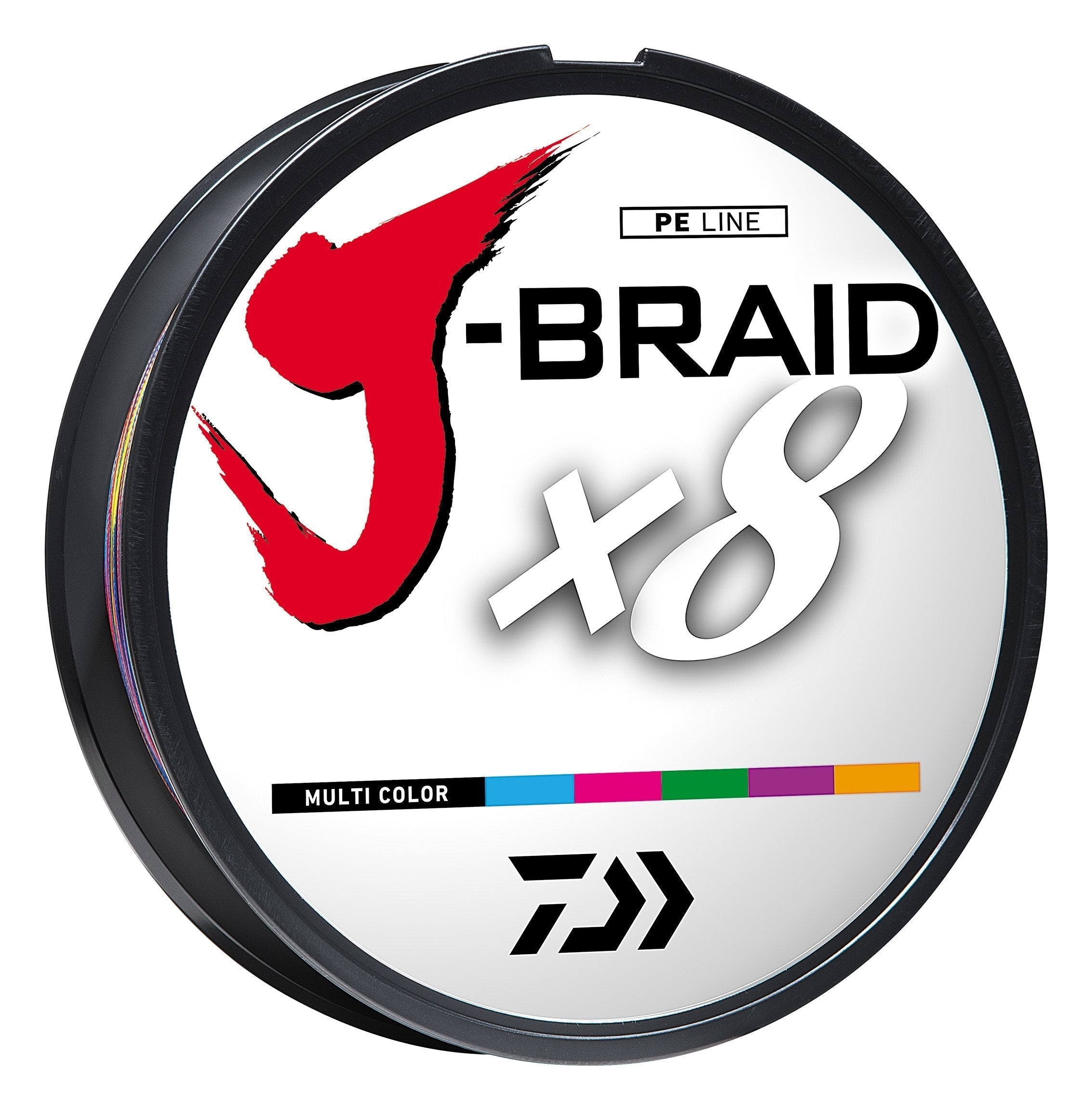 Daiwa J-Braid x8 Braided Line Multi-Colour