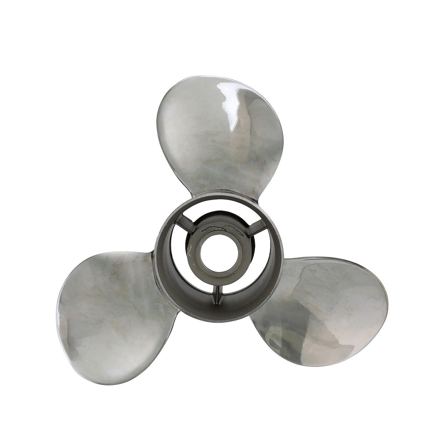 Quicksilver QS5054X Silverado 14" Diameter X 19" Pitch, 3-Blade Stainless Steel Propeller, Right Hand Rotation, 90 CT, 350hp