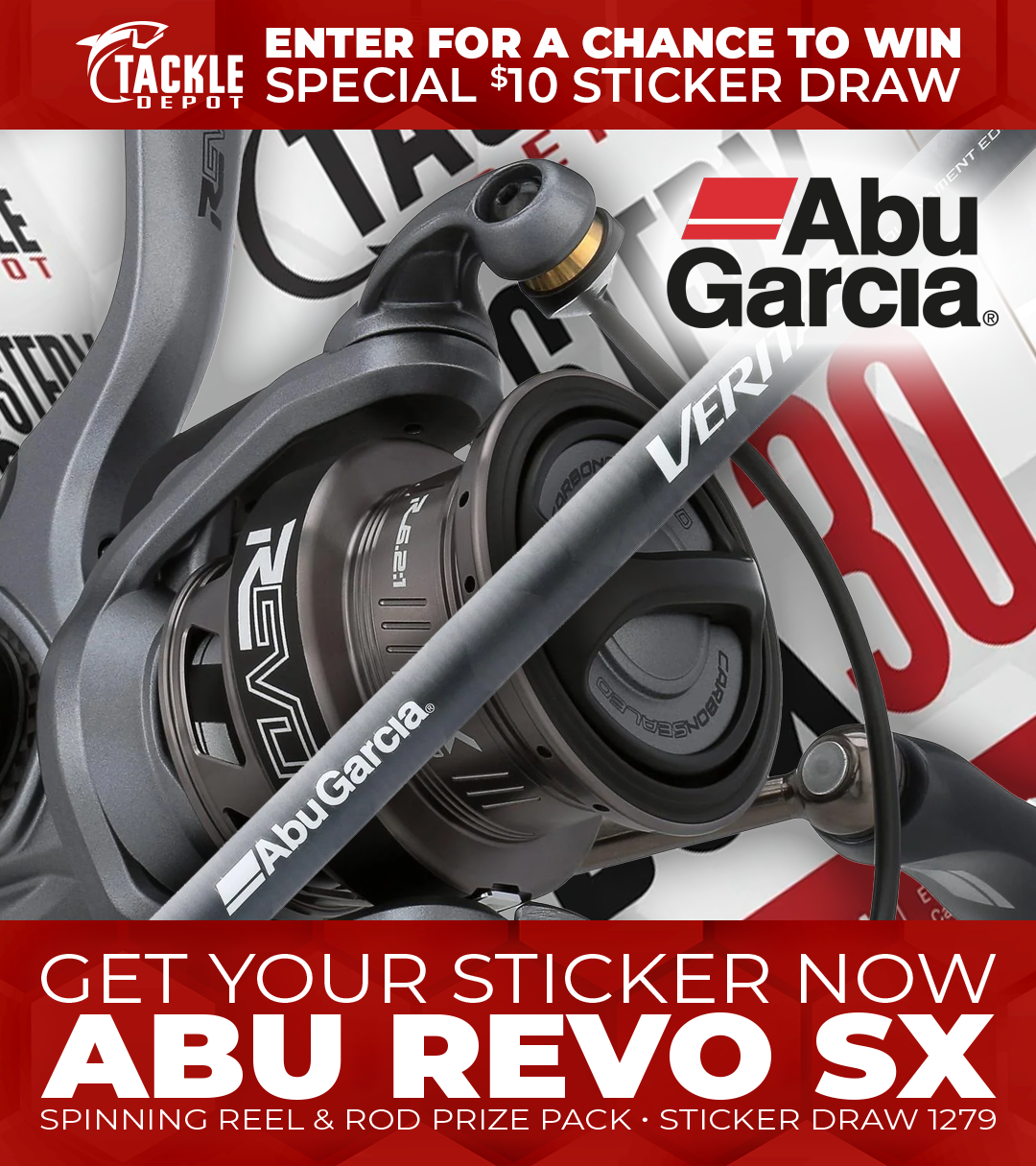 Tackle Depot Sticker Draw 1279