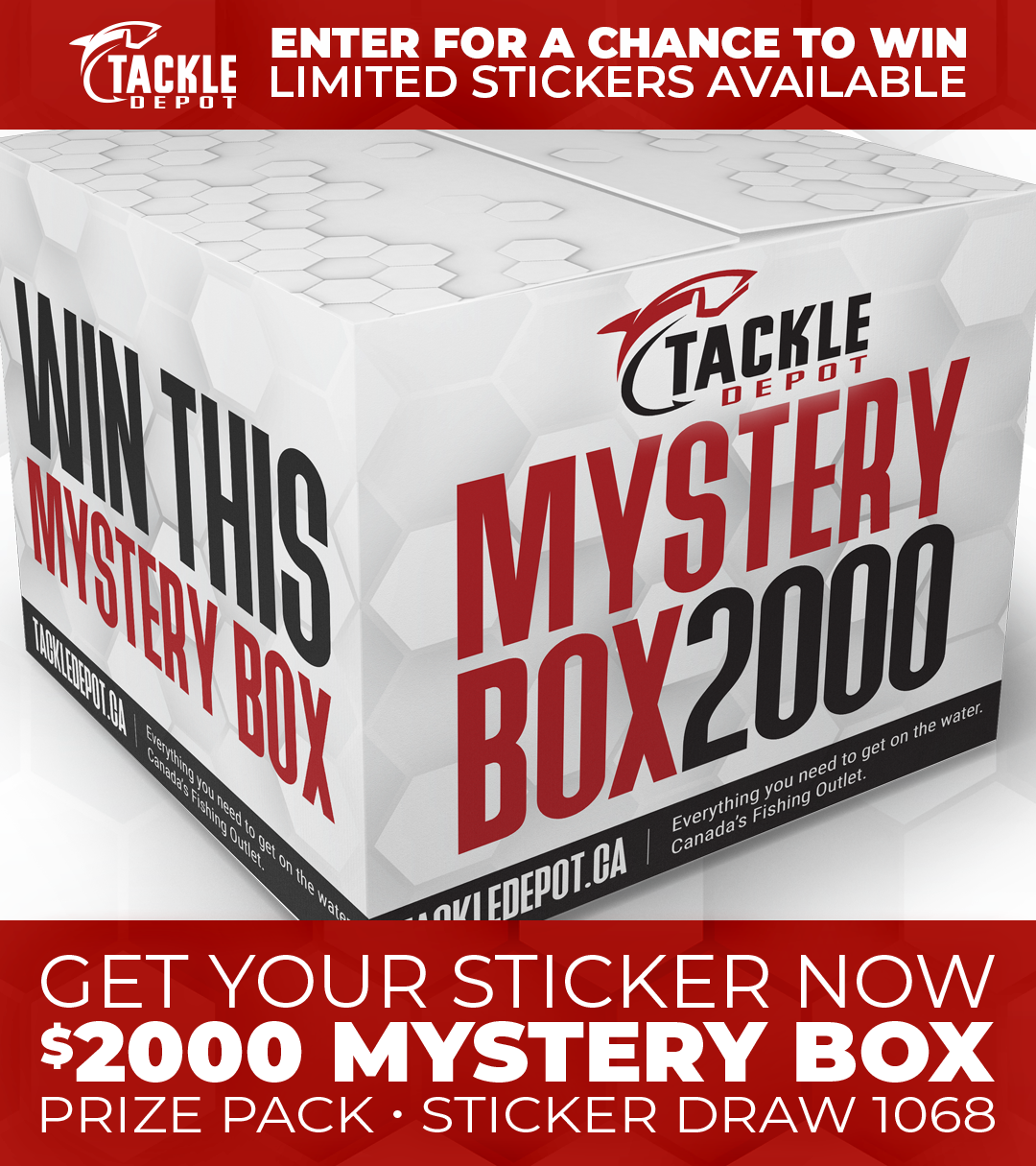 Tackle Depot Sticker Draw 1068