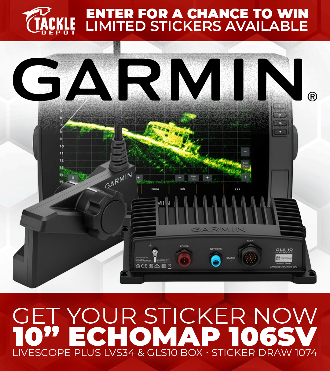 Stickers 1 to 100 - Tackle Depot Sticker Draw 1074