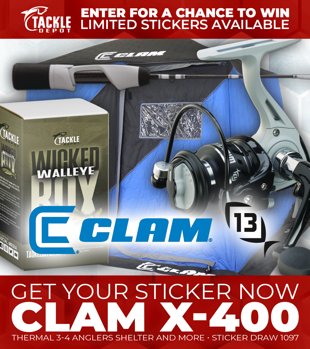 Tackle Depot Sticker Draw 1097