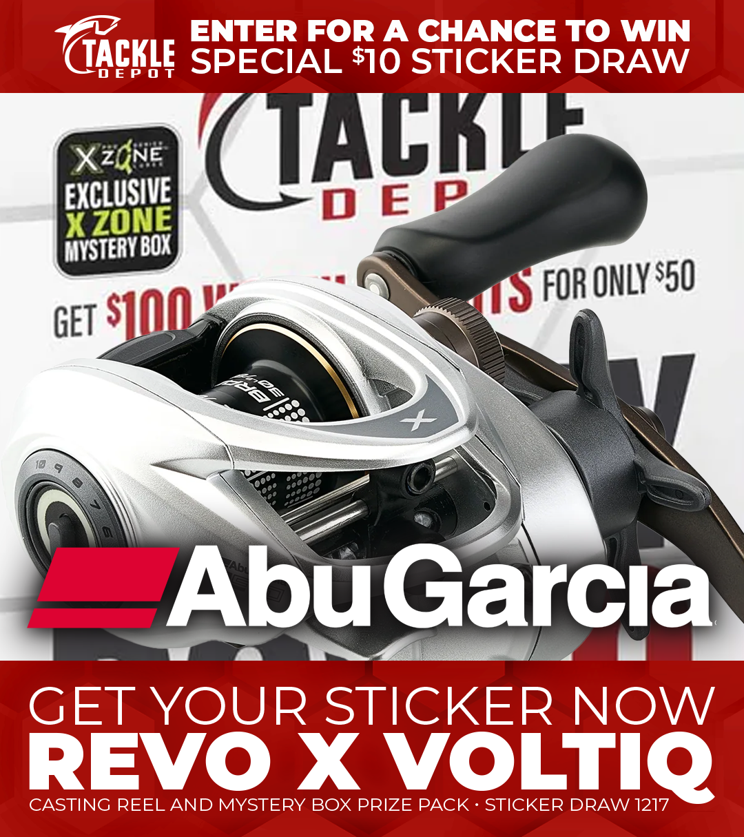 Tackle Depot Sticker Draw 1217
