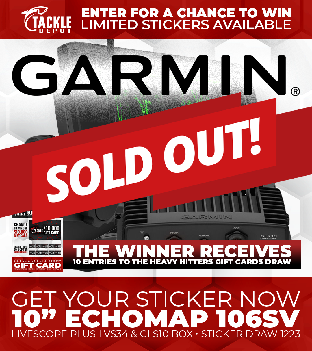 Tackle Depot Sticker Draw 1223