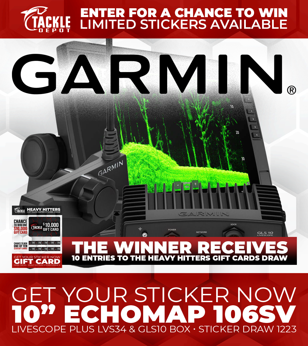 Tackle Depot Sticker Draw 1223
