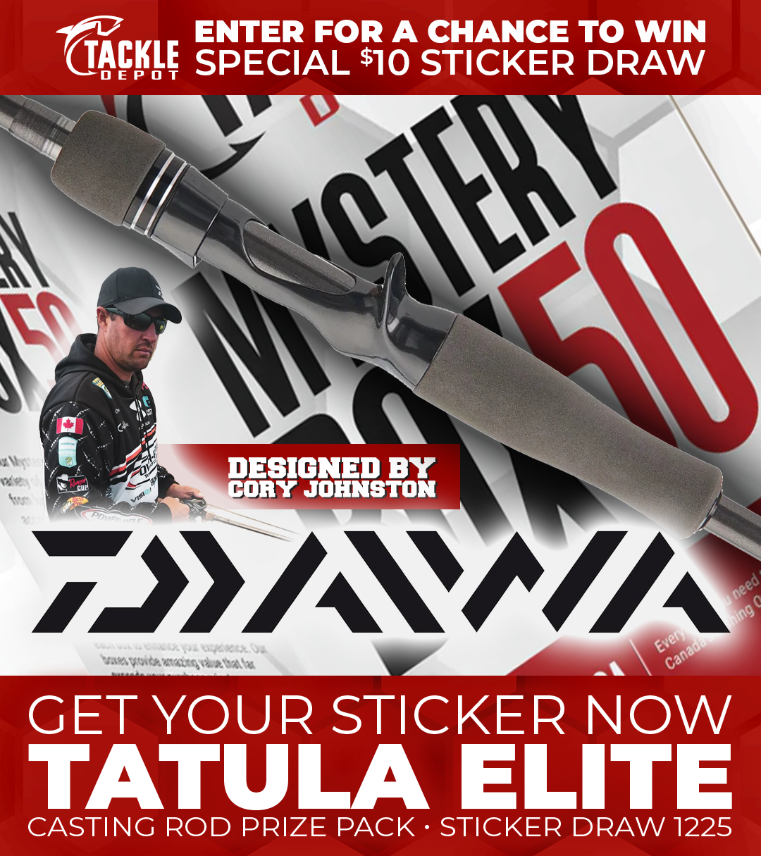 Tackle Depot Sticker Draw 1225