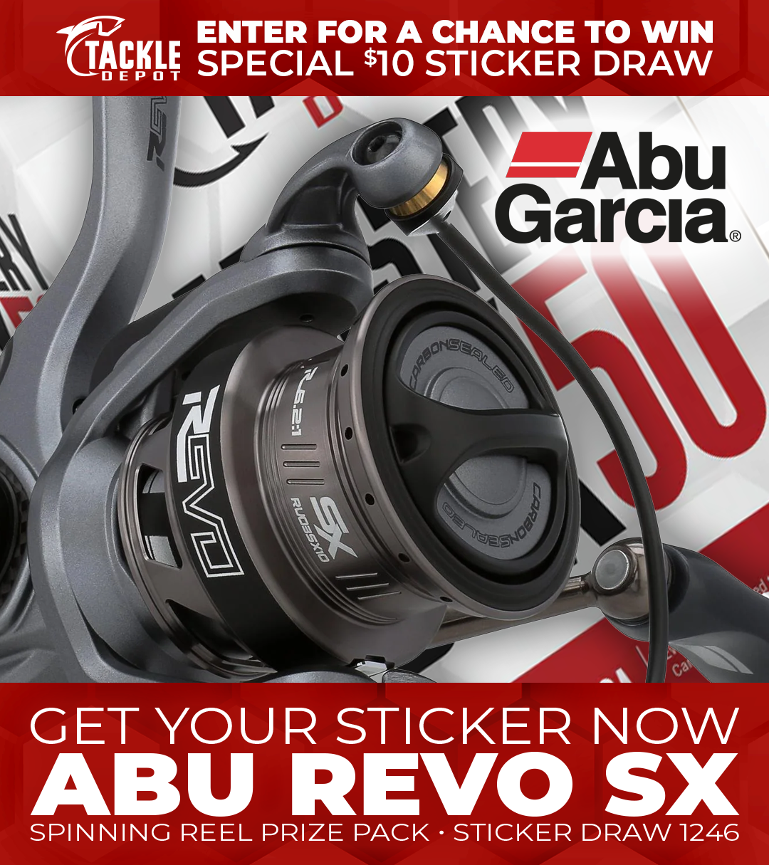 Tackle Depot Sticker Draw 1246