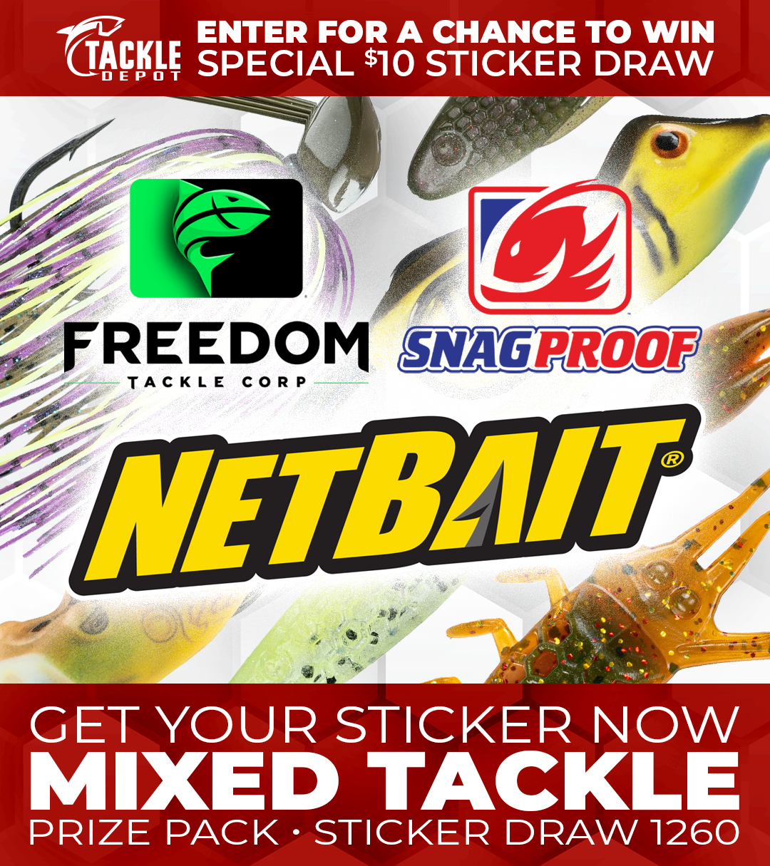 Tackle Depot Sticker Draw 1260