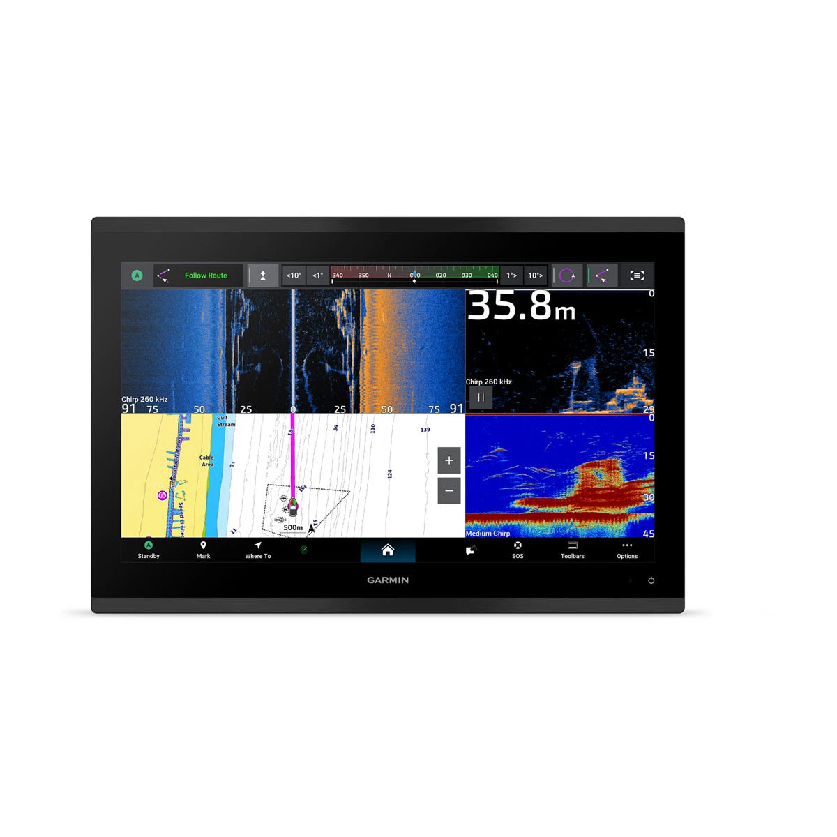 Garmin 17" GPSMAP 9017xsv with Worldwide Basemap and Sonar