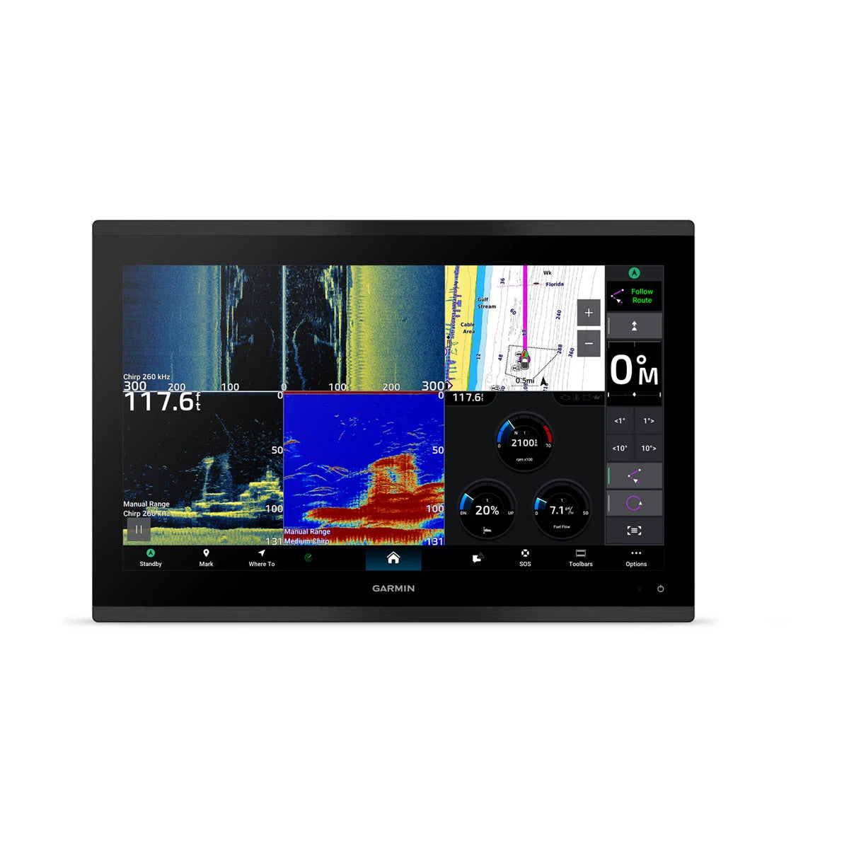 Garmin 17" GPSMAP 9217xsv with U.S. and Canada Navionics+ and Sonar