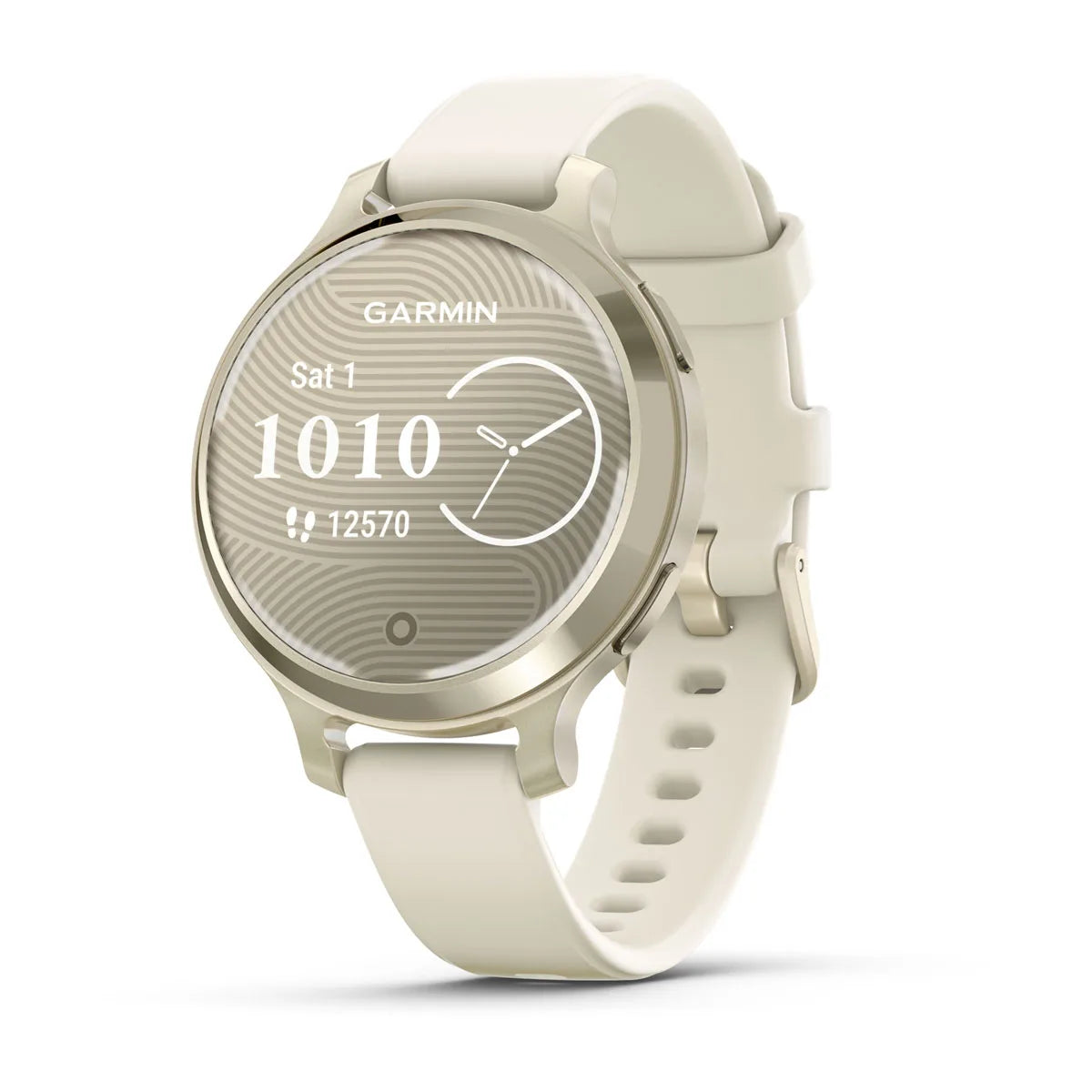 Garmin Lily 2 Active Lunar Gold with Bone Silicone Band Smartwatch