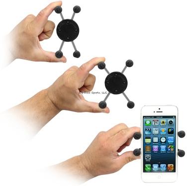 SUPPORT RAM X-GRIP UNIVERSEL AVEC BOULE DE 1" RAM-HOL-UN7BU