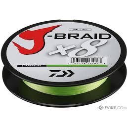 DAIWA J-BRAID X 8 CHARTEUSE BRAIDED LINE