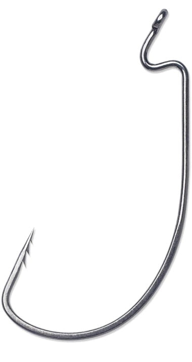 VMC 7311BN-5-0PP Fastgrip Wide Gap Worm Hook- 9Pk -5-0 Black Nickel
