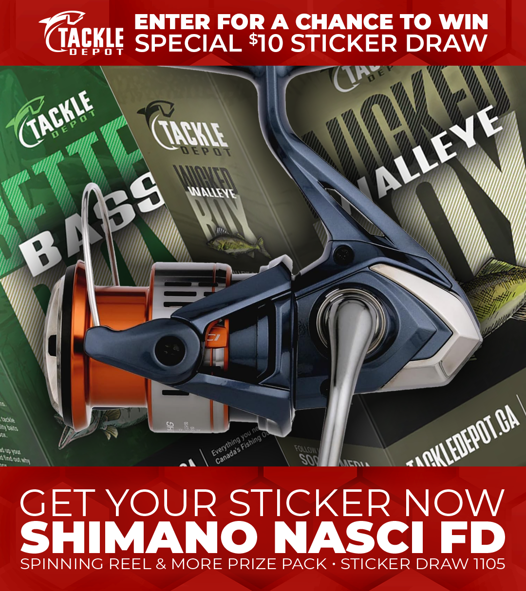 STICKER DRAW 1105 - Tackle Depot