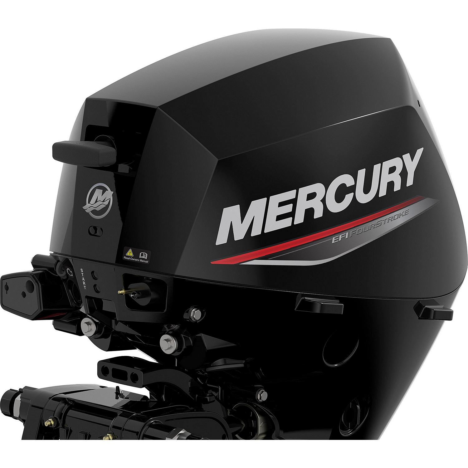 Mercury 15hp EFI FourStroke Outboard Motor - 20" Shaft, Power Tilt, Electric Start w/ Manual Backup