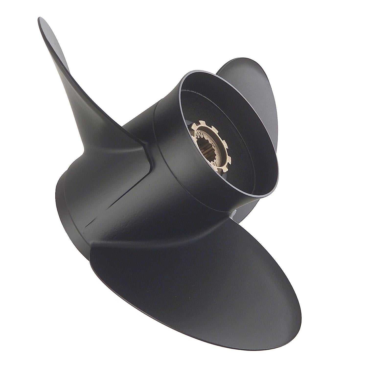 Mercury Black Max 3-Blade Aluminum Propeller, 10.375" Diameter x 11" Pitch, Right Hand Rotation