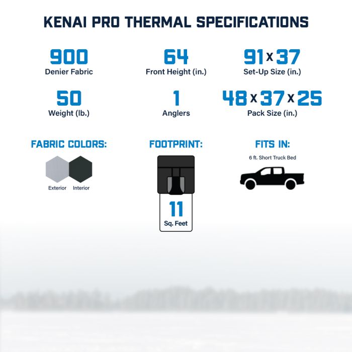 Clam Kenai Pro Thermal 1 Angler Shelter