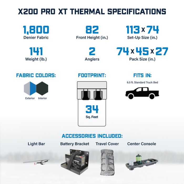 Clam X200 Pro XT Thermal 2 Anglers