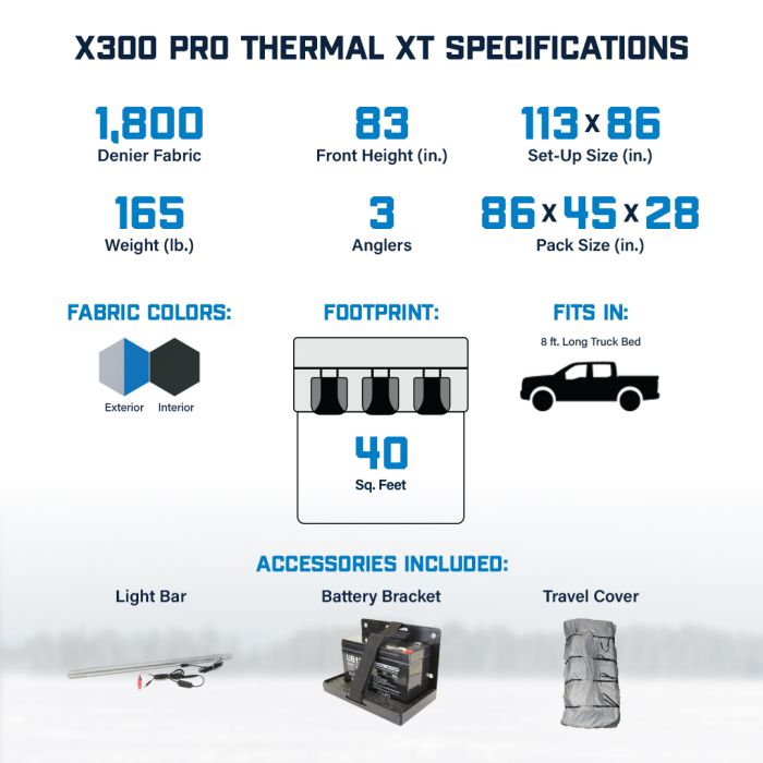 Clam X300 Pro Thermal XT 3 Anglers