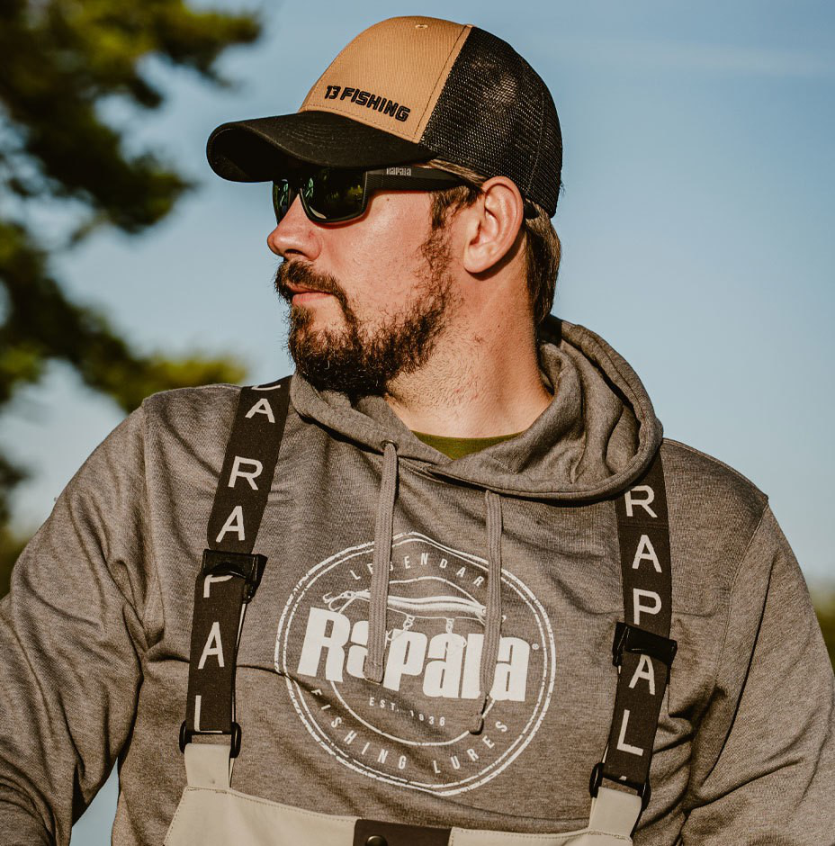 Rapala Hoodie Grey Floater Splash Logo
