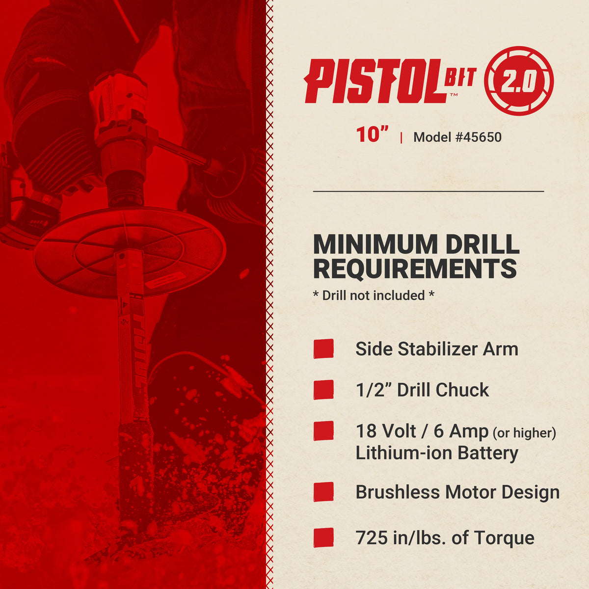 Eskimo 10" Pistol Bit 2.0