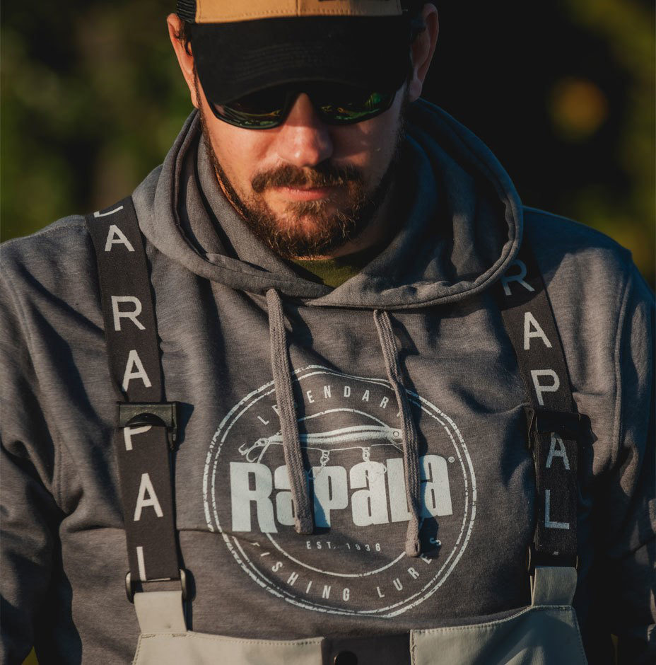 Rapala Hoodie Grey Floater Splash Logo