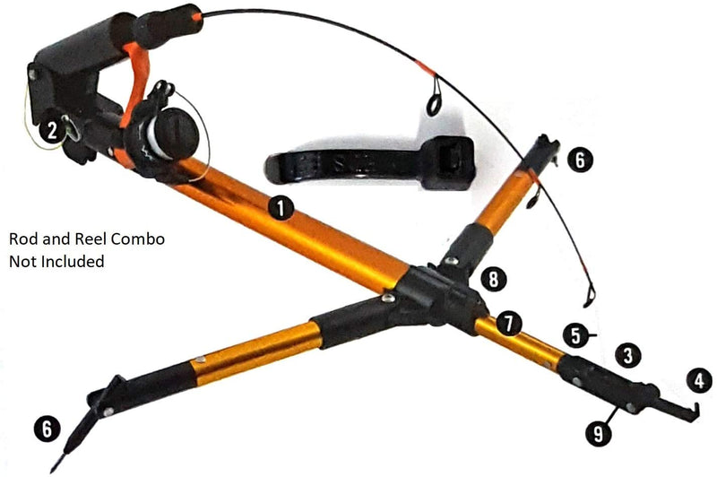 Celsius CEL-TURH Rod Holder Up-Tip Auto Tamer Hook - Setting Rod Holder