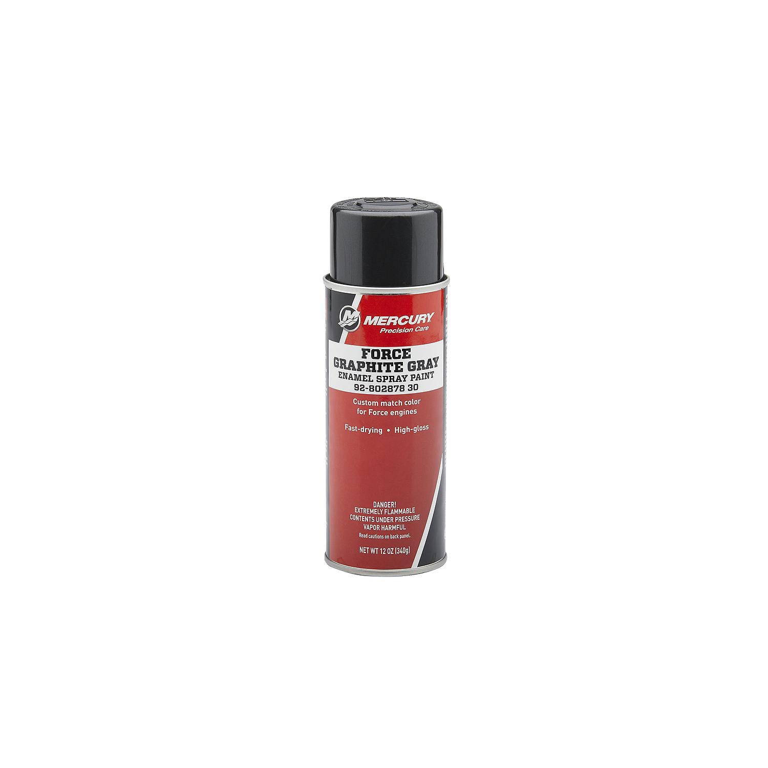 Mercury 80287830 Graphite Gray Enamel Spray Paint, 12 oz Spray Can