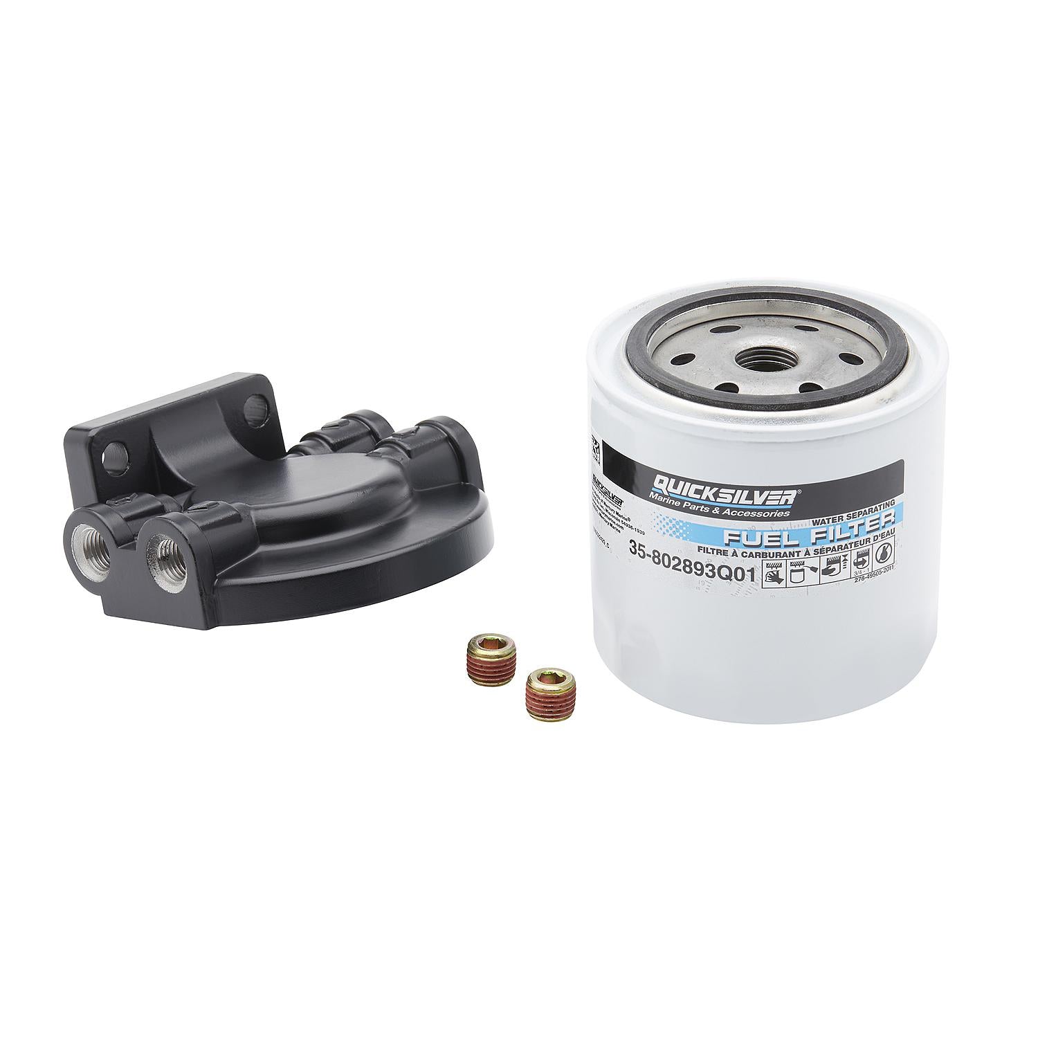 Quicksilver 802893Q4 Water Separating Fuel Filter Kit for Mercury and Mariner Outboards, MerCruiser Sterndrive and Inboard Engines
