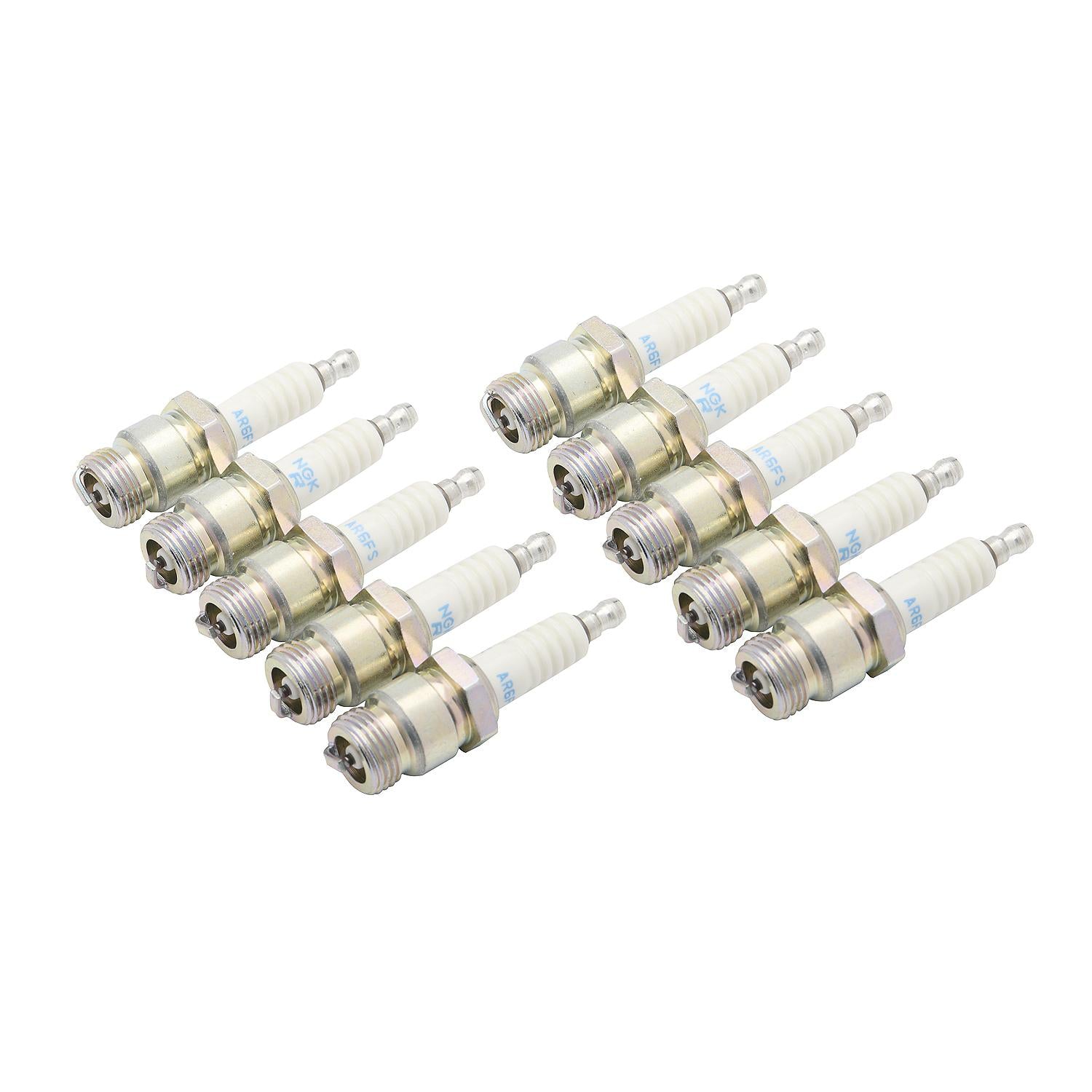 Quicksilver 813425 Spark Plugs NGK-AR6FS,  Qty 10